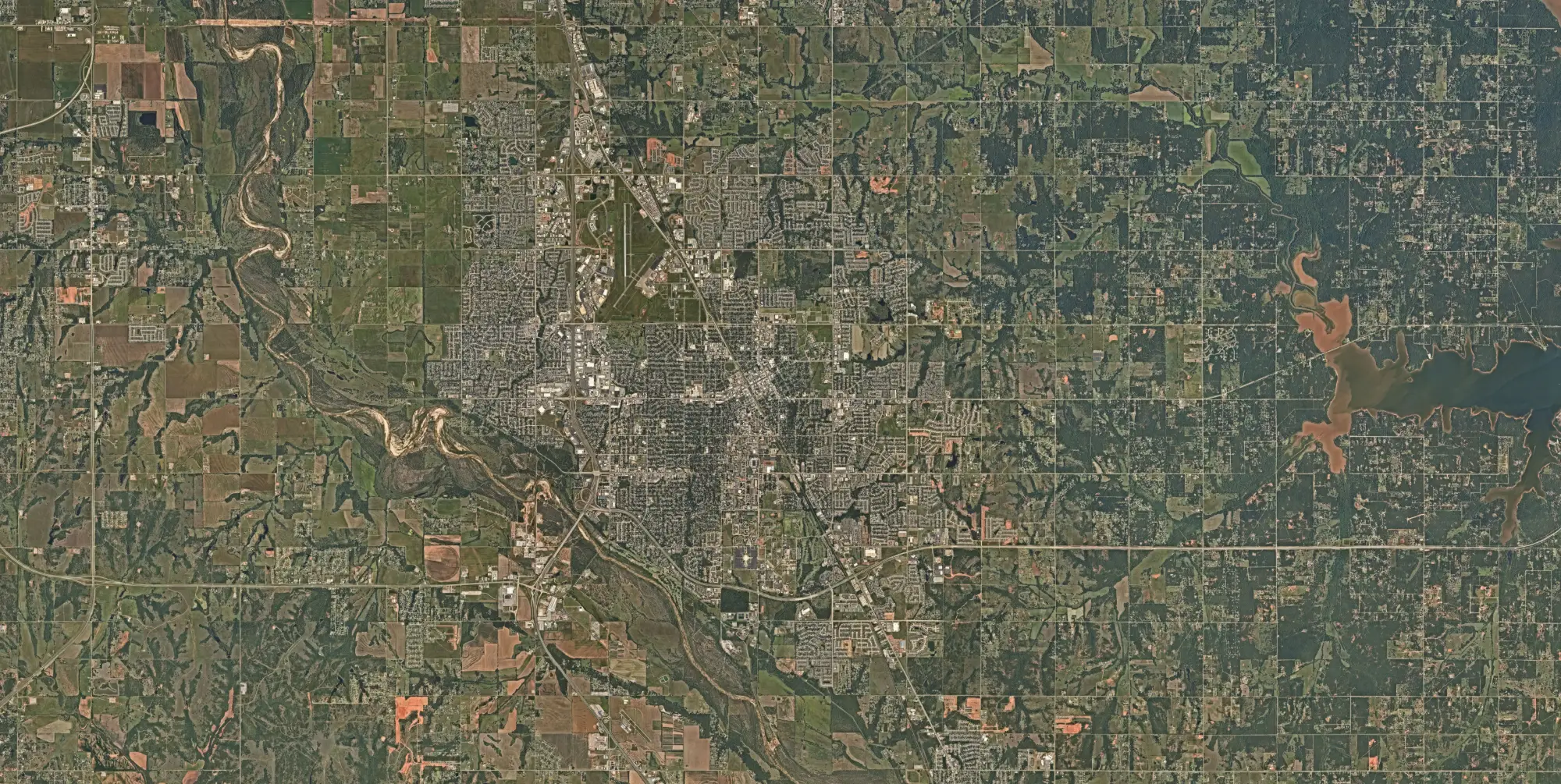 norman, oklahoma aerial map